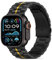 Tasikar Compatible avec Bracelet Apple Watch Ultra 49mm Premium Métal Acier Inoxydable Bracelet de Remplacement Compatible avec Apple Watch Ultra 2 Ultra, Noir - Or