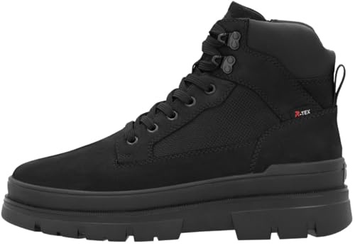 Rieker Herren Schnürboots Schwarz 43