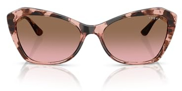 Vogue Eyewear VO5626S - Occhiali da sole da donna, occhio di gatto, colore: rosa Havana/rosa sfumato, 56 mm