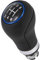 Recambo Schaltknauf 5 Gang passend für VW Bora, Typ 1J, 1998-2005, Plug & Play, Auto Schalthebel, schwarz - blau