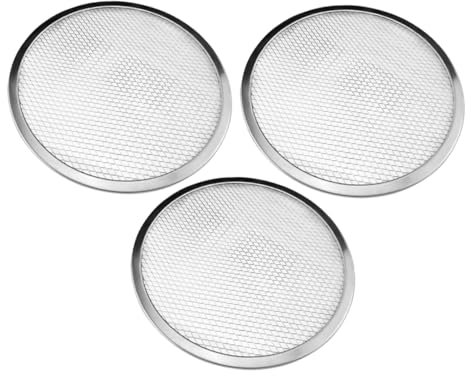 Mikinona Teglie Per Pizza Da 12 Pollici in Lega Di Alluminio Non Perforate Per Ristoranti Domestici