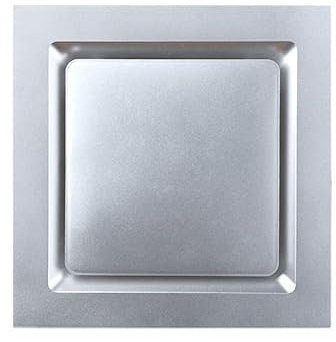GLigeT Bathroom Fans 30x30cm Silent Kitchen Bathroom Ceiling Ultra-thin Ventilation Fan Integrated Ceiling Exhaust Fan Extractor Fans(Silver)
