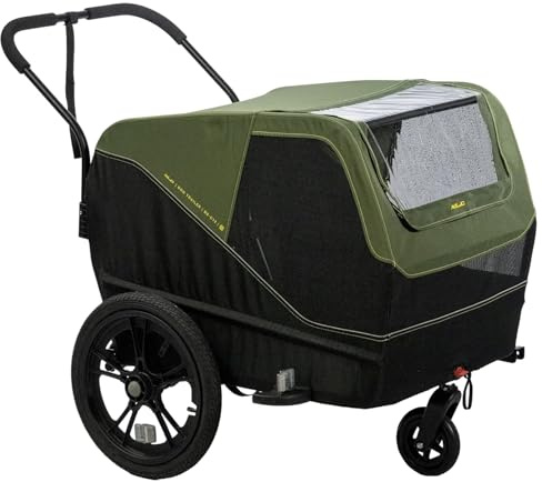 XLC Hundeanhänger Dog Medium BS-C12 16 Moosgrün 25kg, 3092004010