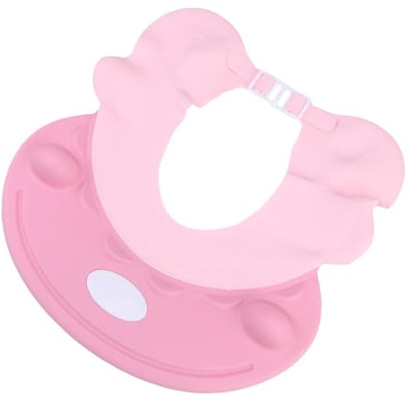 MUELODSIC Bademütze Zum Haarewaschen Ohrenschutz Für Baden Und Duschen Verstellbar Leicht Cartoon-design Schützt Augen Und Ohren Kinderfreundlich