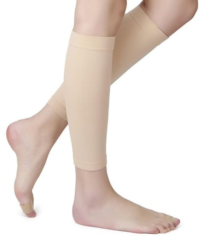 TERNCOEW Elastische Beinmanschette für Herren und Damen, Laufen, Radfahren, atmungsaktive Wadenmuskelbandage für Sportverletzungen, Erholung, Radfahren, Beinstulpen