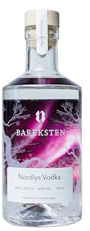 Bareksten | Nordlys Vodka | The Spirit of The Northern Lights | Reiner & weicher Geschmack | Kleinstchargen aus Norwegen | 40% vol. | 500ml
