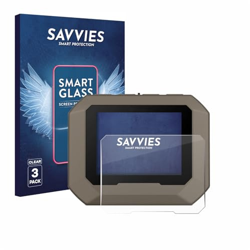 Savvies Schutzglas für Garmin Xero C2 | 3 Stück Transparenter Displayschutz Made in Germany Panzer Schutz Glas 9H Schutzfolie HD Klar Blasenfrei Einfache Montage