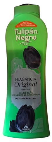 Tulipán Negro Gel de Bain et Douche, Fragrance Originale, Action Déodorante, Peau Fraîche