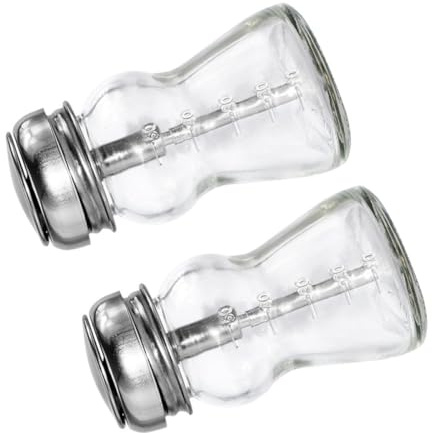 GETAJGHSD Flacons en Verre Épais Pompe Lot de 2 pour Dissolvant Vernis à Ongles, Conteneurs Transparents pour Rangement Cosmétique et Nail Art