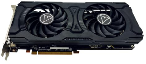 Vandossy Tarjeta gráfica Radeon RX 5700 XT, 8 GB GDDR6 de 256 bits, arquitectura RDNA 1755/19050 MHz (reloj base/Boost) DirectX 12 placa trasera de metal HDMI DP PCIe4.0 AAA PC Gaming tarjeta de video