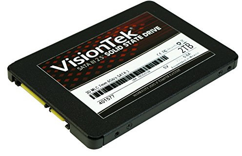 VisionTek Products 900982 2TB 3D MLC 7mm 2.5 Unidad de Estado sólido 550 MB/s Read 425 MB/s Write