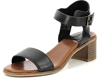 Kickers Femme Volou Sandales Bout Ouvert, Noir (Noir 82), 39 EU