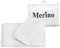 MERINO BETTEN Ergonomisches Kopfkissen | Nackenstützkissen mit Memory-Foam und Aloe Vera Bezug | natürliche Viskose | 60x40x13 cm