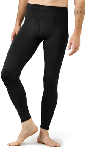 LAPASA Herren Innenfleece Thermounterwäsche Hose 1er 2er Pack, Lange Thermohosen Funktionsunterwäsche (Warm M10/Wärmer M56/Extra Warm M25)
