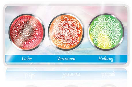 Energie-Wasser-Auflade-Station (2024) – energetisierender Untersetzter für Getränke und Lieblingsstücke - Belebung und Aktivierung mit Schwingungen ... und Heilung – Chakra Mandala, laminiert