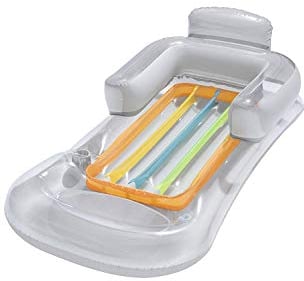 Bestway Matelas Gonflable, 161 x 84 cm, Design (Gris, 161 x 84 cm)