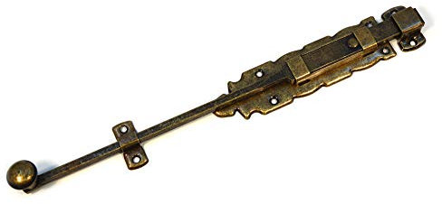 Verrou de porte de meuble - Or vieilli - 300 mm