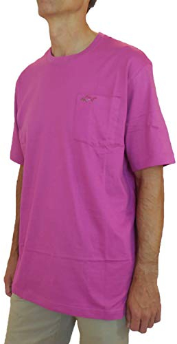 Greg Norman Men's 100% Cotton T-Shirt with Chest Pocket