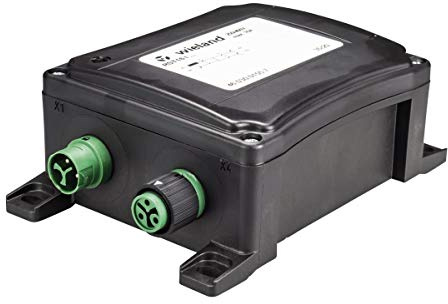 Wieland Mini Verteiler RST16I3B 3P1 FGVG GN 3-polig Kodierung laubgrün Gehäuse schwarz