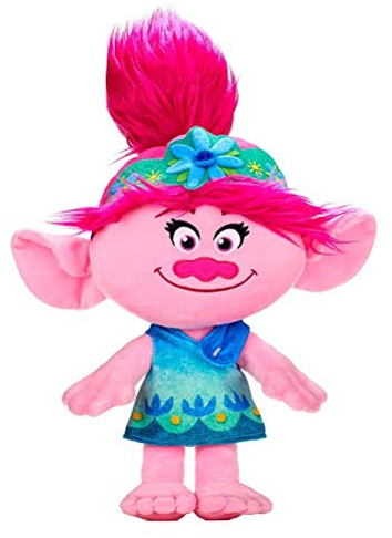 Posh Paws 37449 Trolls World Tour Poppy Plüschtier, 46 cm, Mehrfarbig, 45 cm
