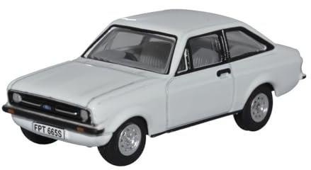 Oxford Diecast Ford Escort Mk2 - Weiß, Maßstab 1:87, Auto, Modellauto, für Erwachsene, Modellbau-Enthusiasten, Alle Altersgruppen, Unisex