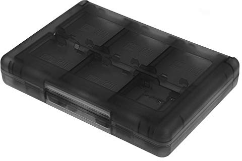 KlsyChry 28 in 1 Game Card Case Holder Cartridge Box for Nintendo 3DS XL 3DS 2DS DSi XL DSi DS Lite and DS (Black)