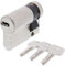 ToniTec Set aus ABUS Profilzylinder als Halbzylinder EC550 Nachfertigung nach Code inkl. 3 Schlüssel Größe 10 30mm