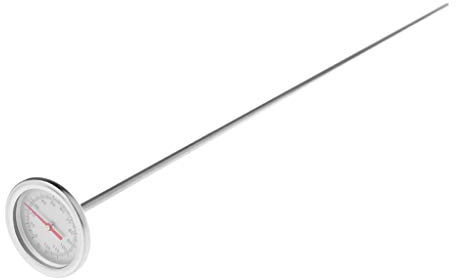 Yushu Termómetro de suelo de composta de acero inoxidable de 50 cm para jardín patio trasero de 0 ℃ a 120 ℃ fertilizante de compost, termómetro