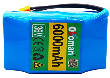 36V 6ah 10S2P Batterie Rechargeable li-ION 3000 mah Lithium-ION pour monocycle Hoverboard Scooter Auto-équilibré électrique