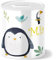 OWLBOOK® Safari Pinguin Spardose Kinder personalisiert | Geschenke zur Einschulung | Taufgeschenke | Geschenk Taufe Geburt Geburtstag Junge Mädchen | Sparschwein Sparbüchse Wiederverschließbar