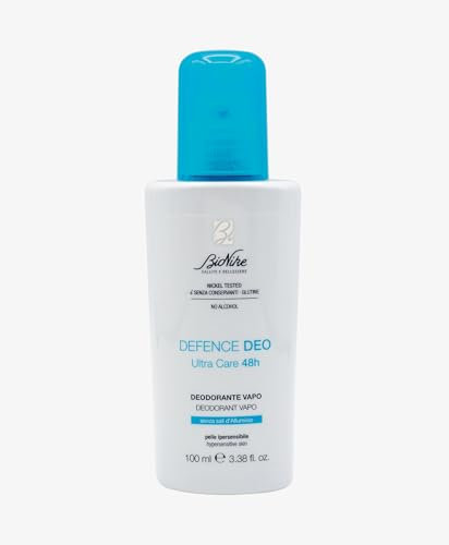 BioNike Defence Deo Ultra Care 48H Deodorant Antitranspirant Vapo, ohne Aluminiumsalze, schenkt eine beruhigende und frische Haut, langanhaltend, 100 ml