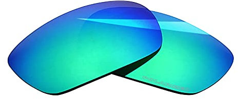 BlazerBuck Verres de rechange polarisés anti-sel et kit de chaussettes pour veste Oakley Jawbone Racing – Vert émeraude, Vert émeraude polarisé, 0
