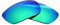 BlazerBuck Verres de rechange polarisés anti-sel et kit de chaussettes pour veste Oakley Jawbone Racing – Vert émeraude, Vert émeraude polarisé, 0