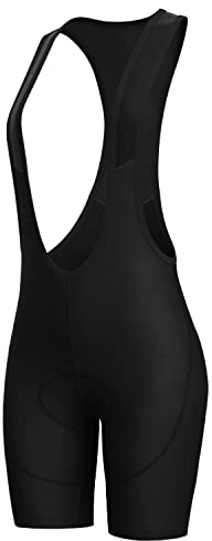 Lo.gas Fahrradhose Damen Gepolstert Mit TräGer Fahrrad TräGerhose Damen Bib Shorts Fahrradhose Schnell Trocknende StoßFeste Fahrradunterhose Mit 4d Polster Tasche Schwarz3 M