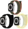 chinbersky 3 Pack Correas Deportivas Compatibles con Correas Apple Watch 42mm 44mm 45mm 49mm, Correa de Repuesto de Nailon Elástico Ajustable para iWatch Series Ultra/8/7/6/5/4/3/2/1/SE