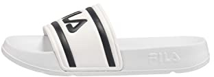 FILA Damen Badeschuhe Badelatschen Badeschlappen Slipper Morro Bay III, Farbe:Weiß, Artikel:-10004 White, Schuhgröße:EUR 41