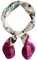QBSM Damen-Halstuch, 60 cm, Satin, Seide, formell, quadratisch, Star & Horse-Rose, 23.6inch