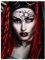 wandmotiv24 Frauen Wandbild aus Acrylglas, Größe 60x45cm, Hochformat, Steampunk Frau, Choker, Herz, Brille, Makeup, Haare, Bild, Dekoration Wohnung modern, Acryl, Wanddeko Schlafzimmer M0153