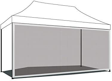 Telo zanzariera 3X4,5 per gazebo da giardino. Zanzariera con velcro bianco