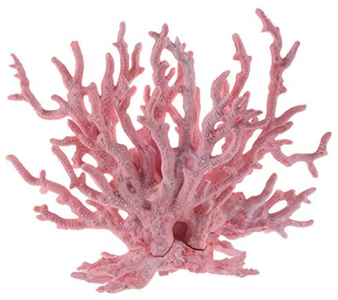 Wresetly Ornamento a forma di corallo rosa per acquario