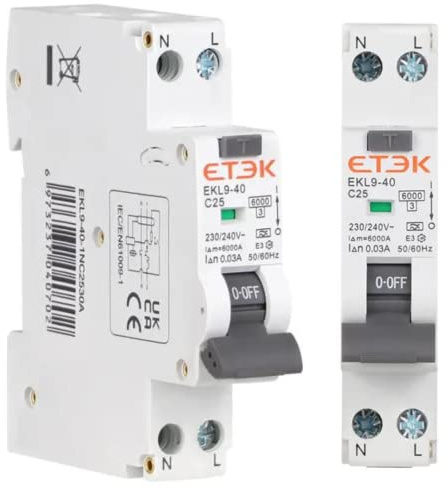 Diferencial Magnetotérmico 25A 30mA Tipo A - RCBO Mini Superinmunizado | Espacio reducido, protección diferencial y magnetotérmica en 1 módulo, mayor inmunidad, protección sobrecorriente y fugas