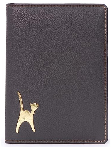 Catwalk Collection Handbags - Porta Passaporto da Donna in Pelle - Porta Documenti da Viaggio - RFID Protezione - Scatola Regalo - Skye - Marrone