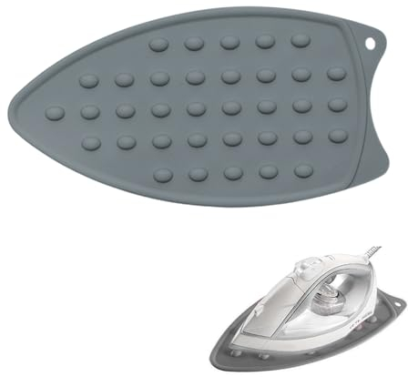 Silicone Iron Rest Pad,Ironing Mat,Quilting Iron,Silicone Heat Resistant Pads,Table Top Ironing Board,Sleeve Ironing Board,Quilting Accessories,Grey