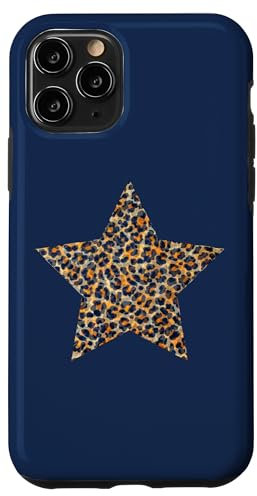 Star Shape - Cute Cheetah Leopard Print Graphic Case for iPhone 11 Pro