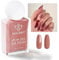 Modelones Quick Dry Nail Polish,Warm Light Brown Shine Fast Drying Nail Varnish, 15 ml Air Dry Nail Art DIY Home Salon Long Last Manicure Gift for Women 0.5 Fl Oz