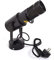 15W LED Pin Spot Punktstrahler Scheinwerfer+4 Blenden - Manueller Fokus Länge einstellbar,Punktstrahler Scheinwerfer DJ Disco Party Spiegelkugel Spot Beam Weiß