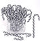HERZWILD 32pcs schwarz Weihnachtsbaumschmuck Zuckerstangen zum Hängen Weihnachtsdeko Anhänger Zuckerstange Ornamente Xmas Tree Hanging (schwarz 15cm (ohne Loch))