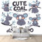 Papier Peint de Photo Koala Animal De Dessin Animé 200x140 cm Papier Peint Panoramique Papier Peint intissé Murale Pour Chambre De Fille, Garçon, Chambre De Bébé Salon Chambre Décor
