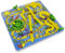3D Snake Board Game Toy with Ladder, Family Fun Game for Kids, Plastic Material, Suitable From Ages 3 Years +, 320 X 320 X 65mm (Yellow)
