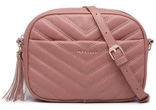 Miss Lulu Sac à Bandoulière en Cuir Synthétique pour Femmes - Petit Sac à Main avec Longue Bandoulière - Cadeau de Noël Idéal pour le Shopping et les Sorties